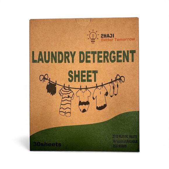 Laundry Detergent Sheets 30 Pack Eco Strips Fresh Scent Zero Plastic Waste - Picture 6 of 7